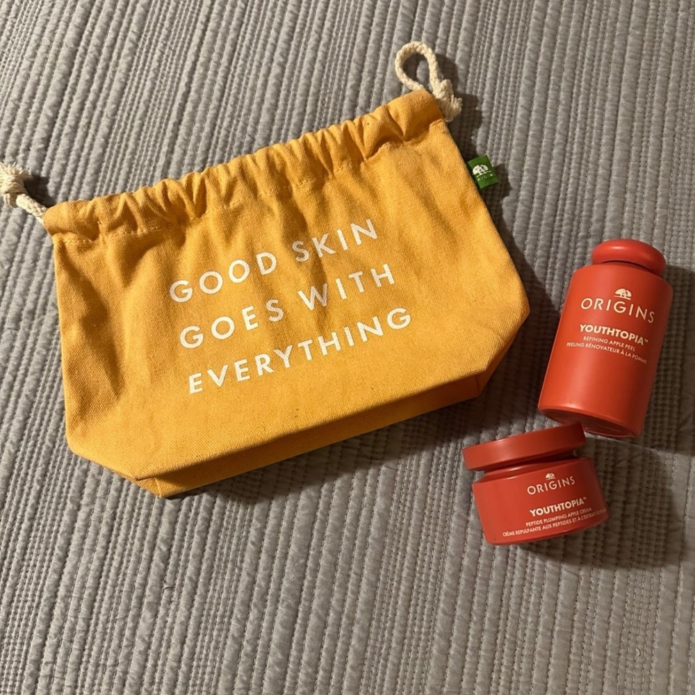 Origins Youthtopia Apple Skincare Set with Pouch BN
